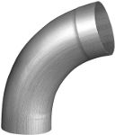 COUDE ZINC O/100 CINTRE     72°